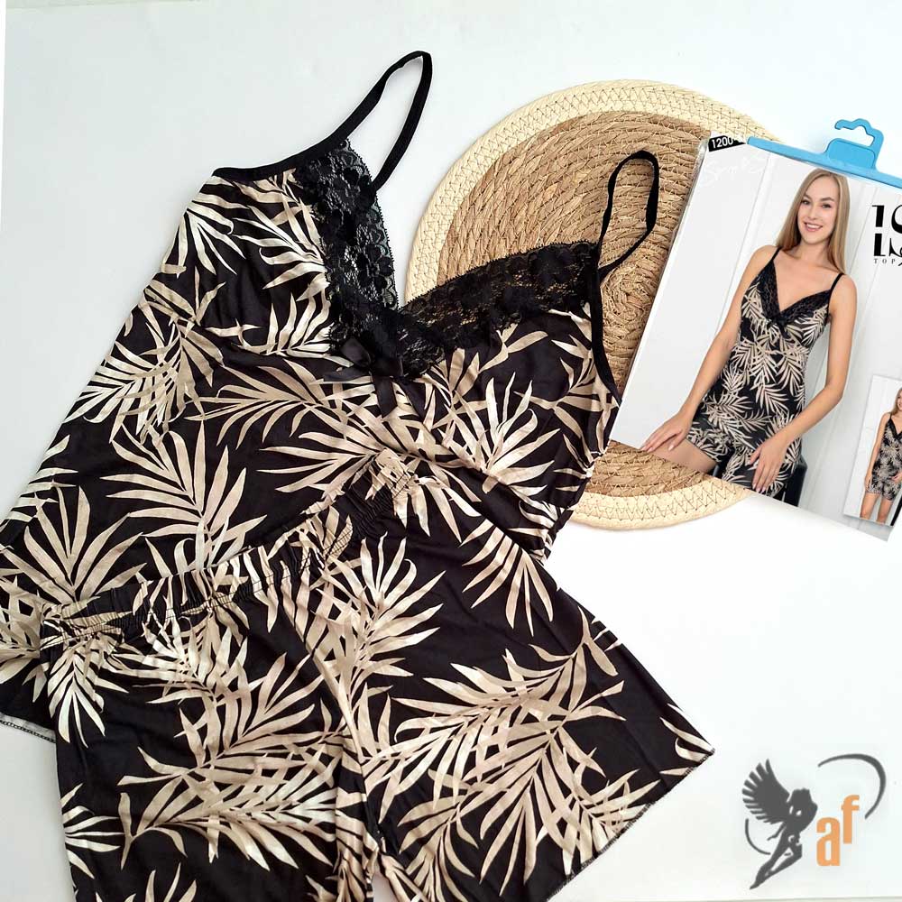 تاپ شورتک طرح برگ ISIK