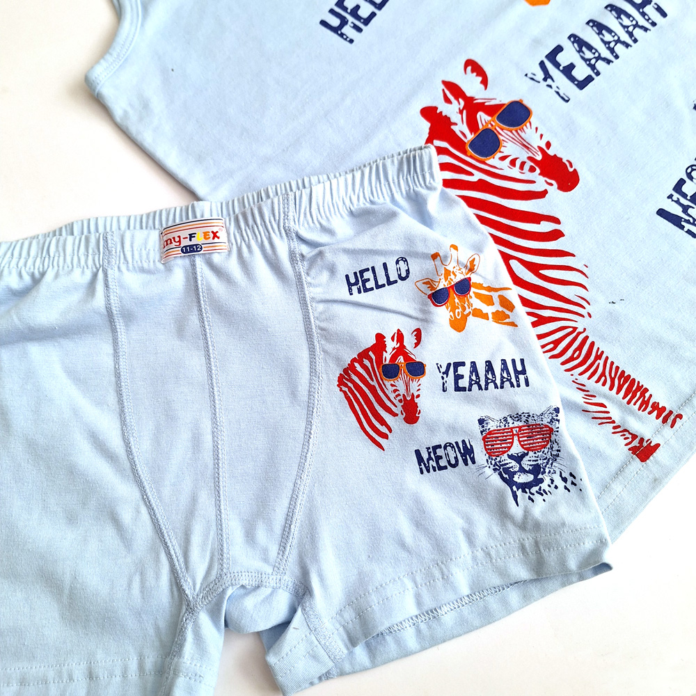 تاپ شورتک پسرانه طرح زرافه