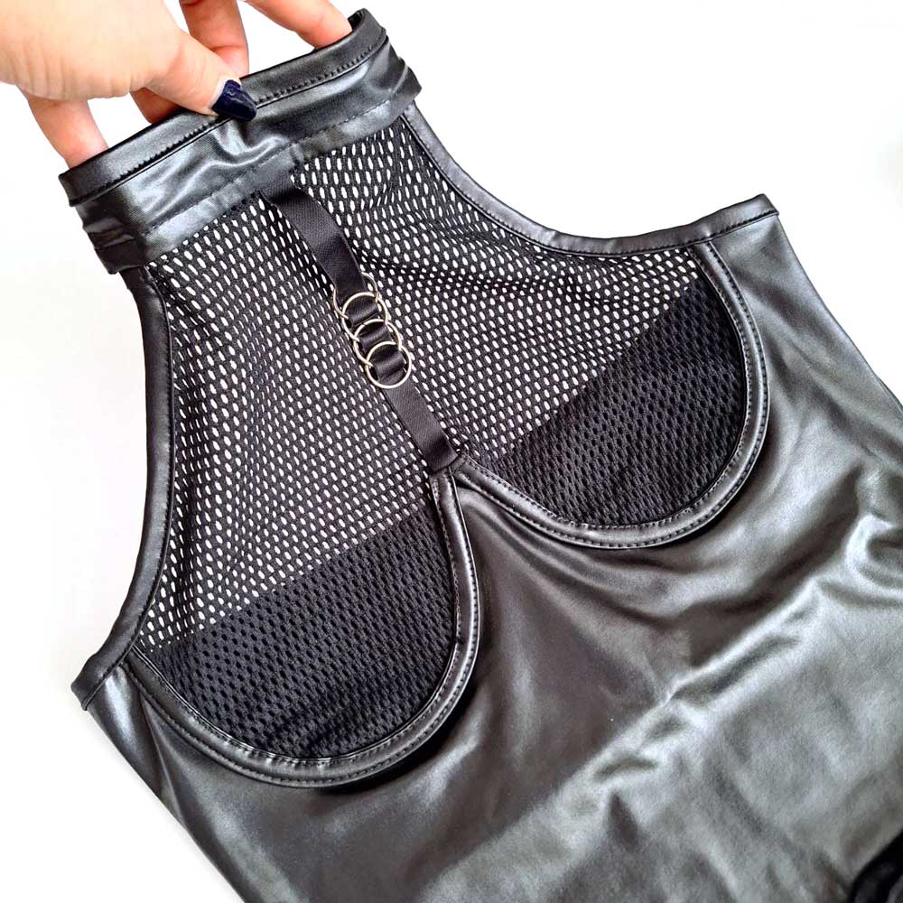 بادی چرم دامن دار فانتزی