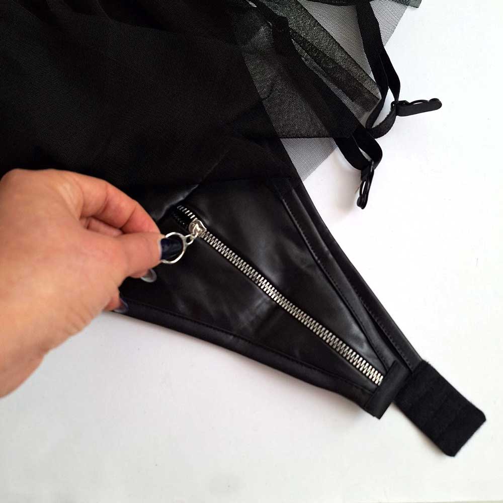 بادی چرم دامن دار فانتزی