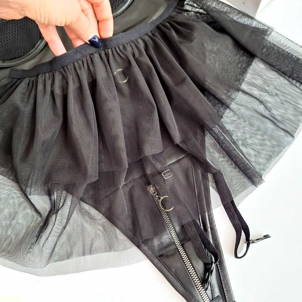 بادی چرم دامن دار فانتزی