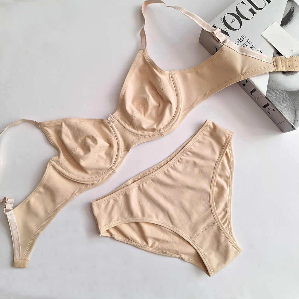 ست سوتین شورت تمام نخ 