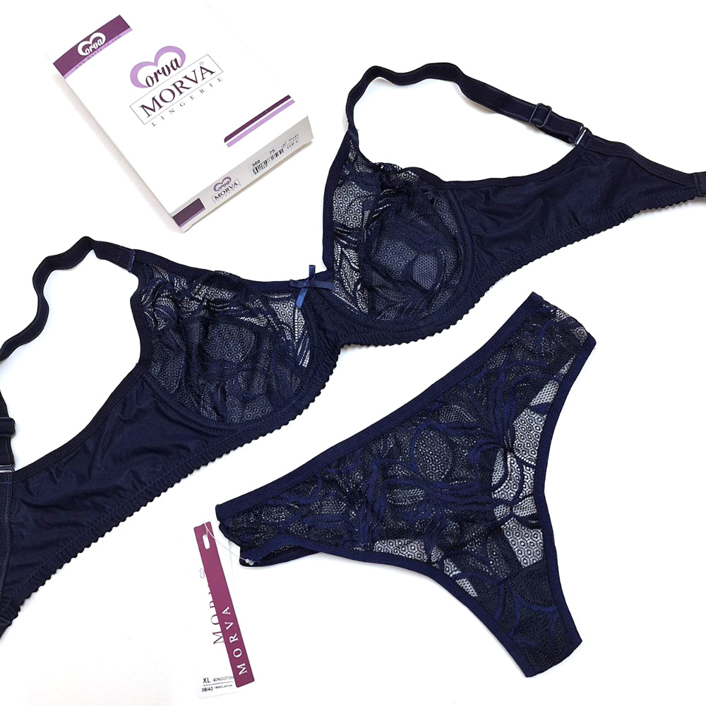 ست سوتین وشورت دانتل