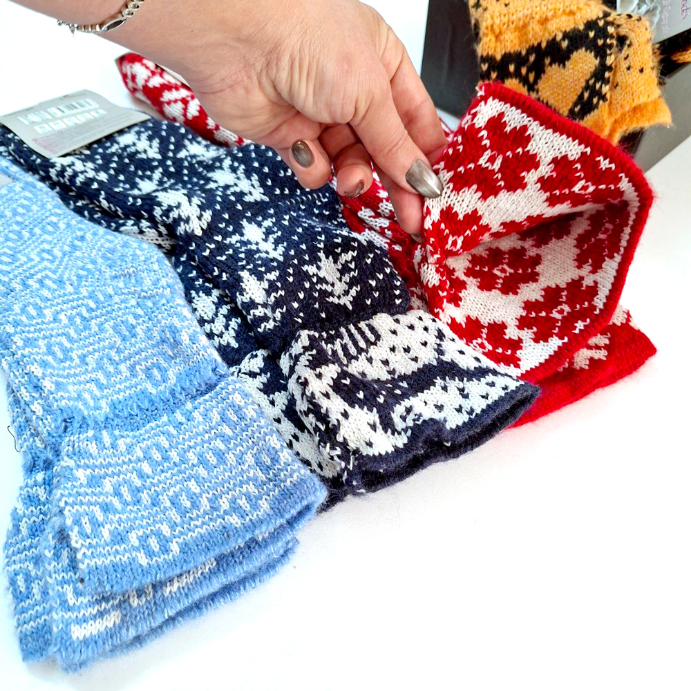 جوراب ساق بلند کاموایی