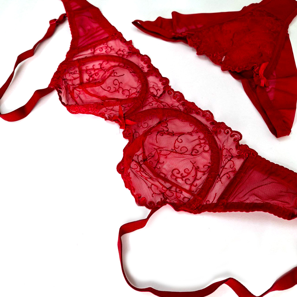 ست سوتین شورت توری