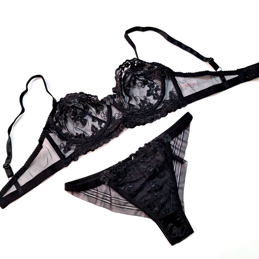 ست سوتین شورت توری