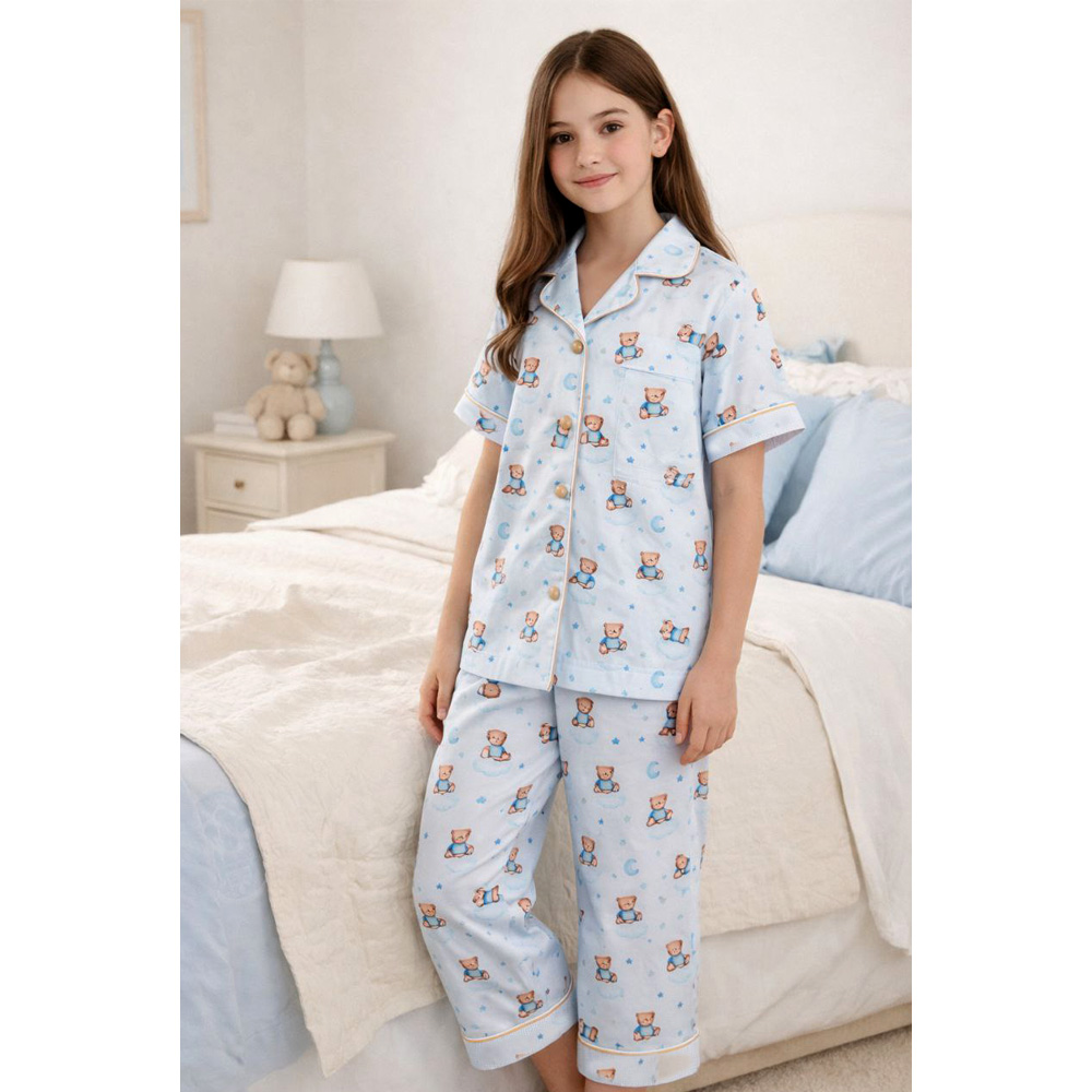 بلوز شلوار دخترانه طرح خرس 