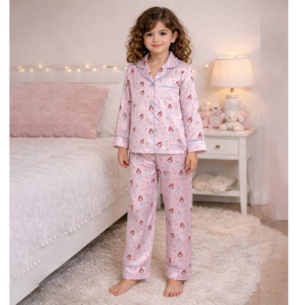 لباس خواب دخترانه طرح بالرین