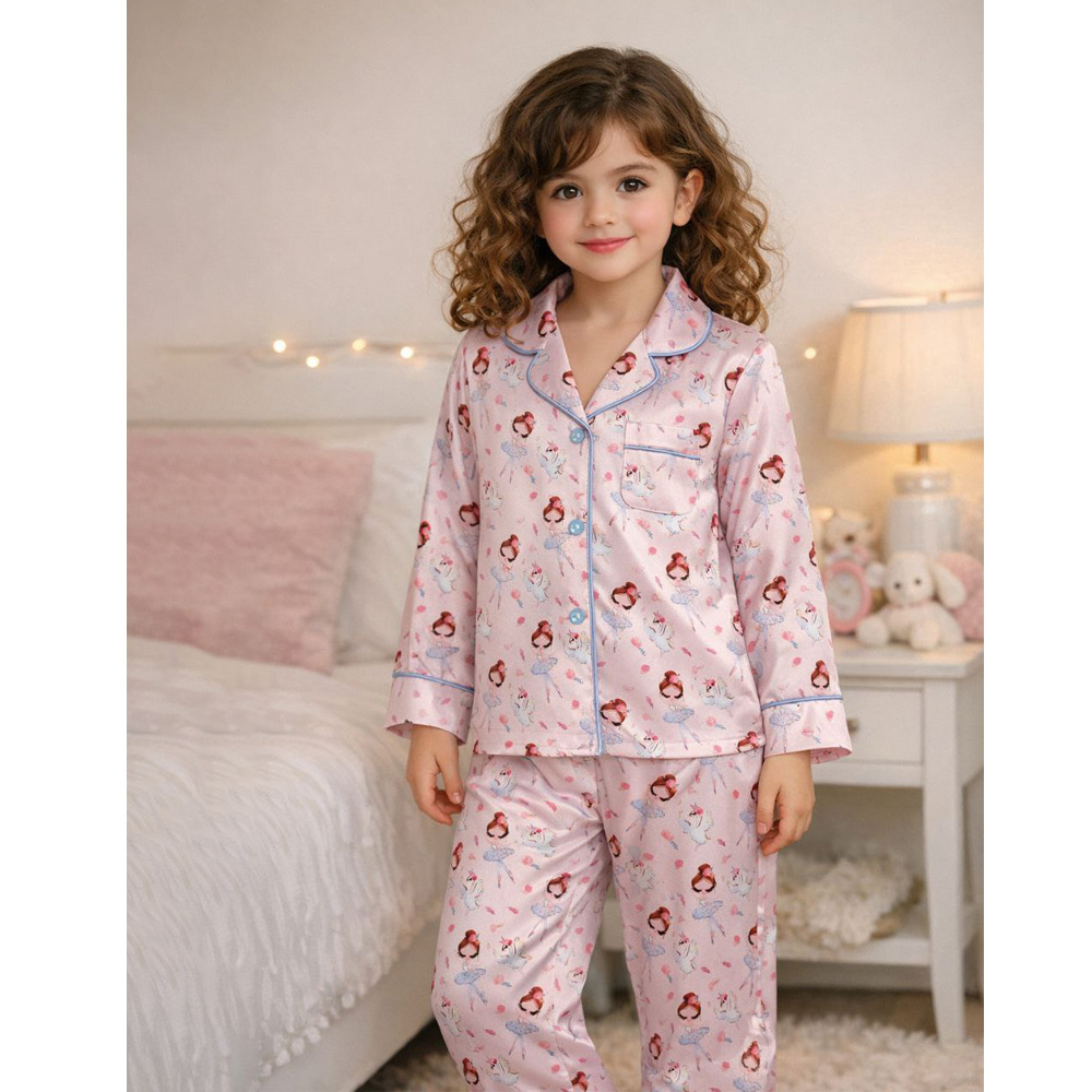 لباس خواب دخترانه طرح بالرین