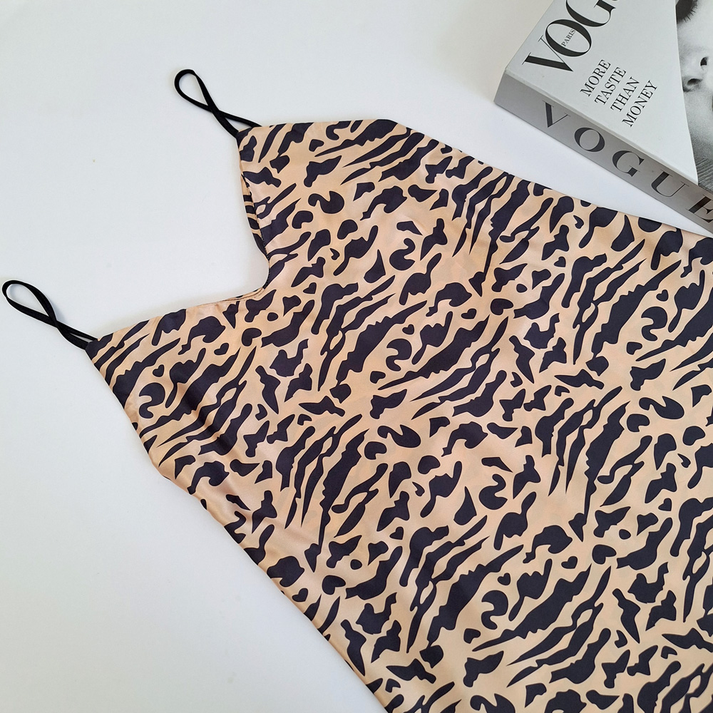 پیراهن پلنگی ساتن cottonhill